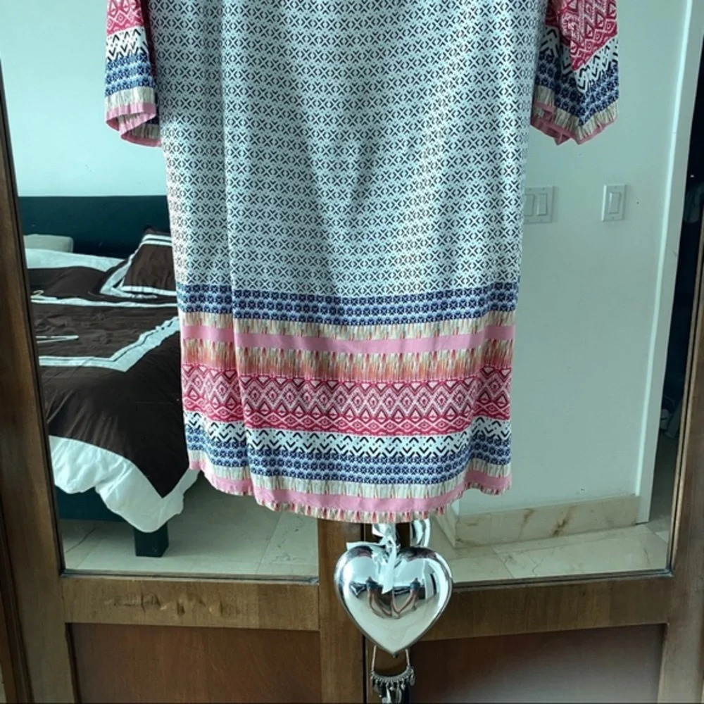 Dress 14 pink long sleeve Moda - Picture 2 of 4